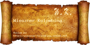 Wieszner Kolombina névjegykártya